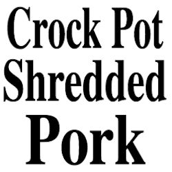 Crock Pot Shredded Pork Dish