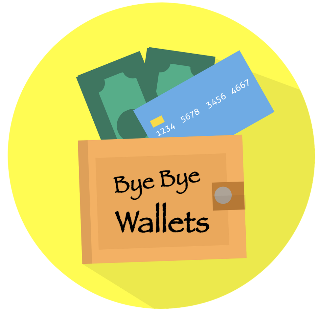Mobile and digital app wallet transition. Bye Bye physical wallets.